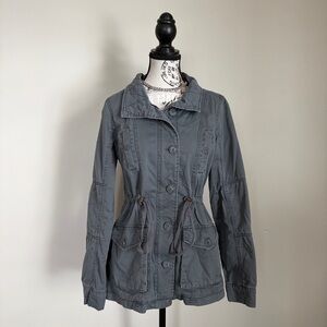 Aeropostale grey y2k utility jacket